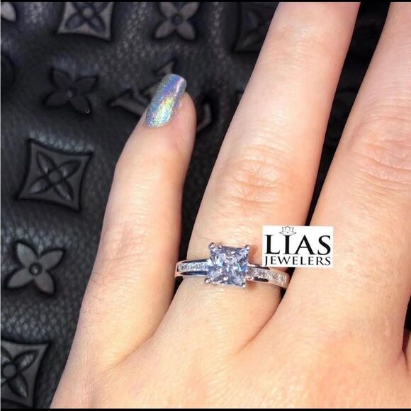 Violetta Engagement Ring Setting, 18K White Gold | RockHer New 18k white gold engagement ring